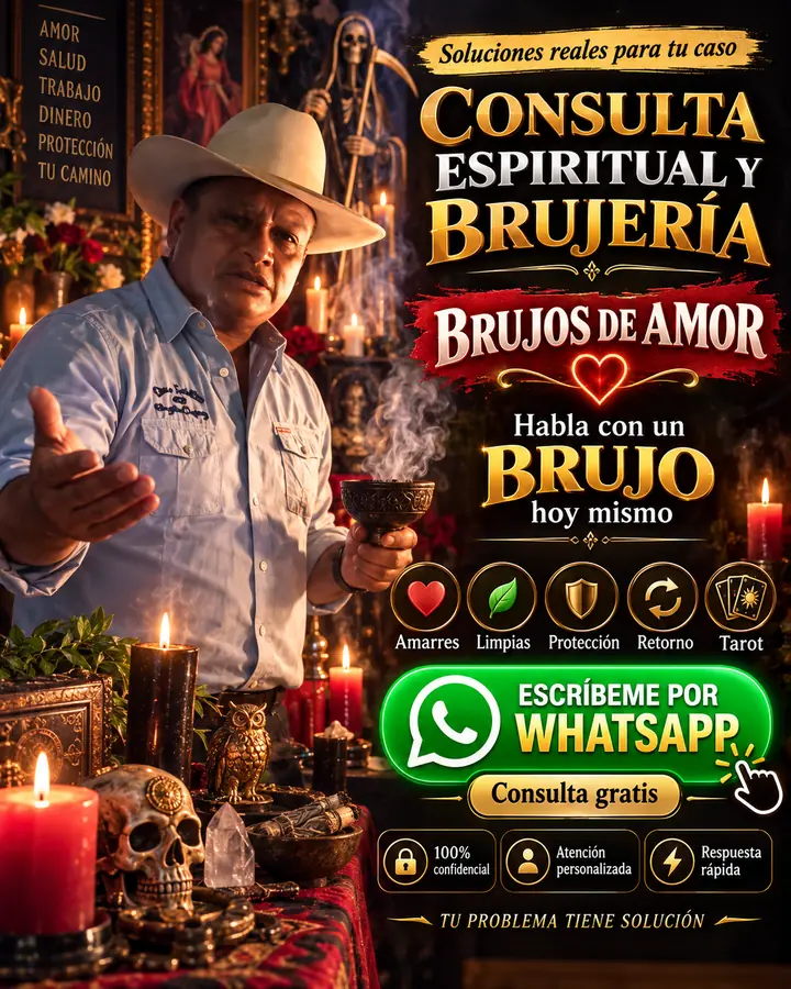 Consulta espiritual y de brujería con el maestro por WhatsApp